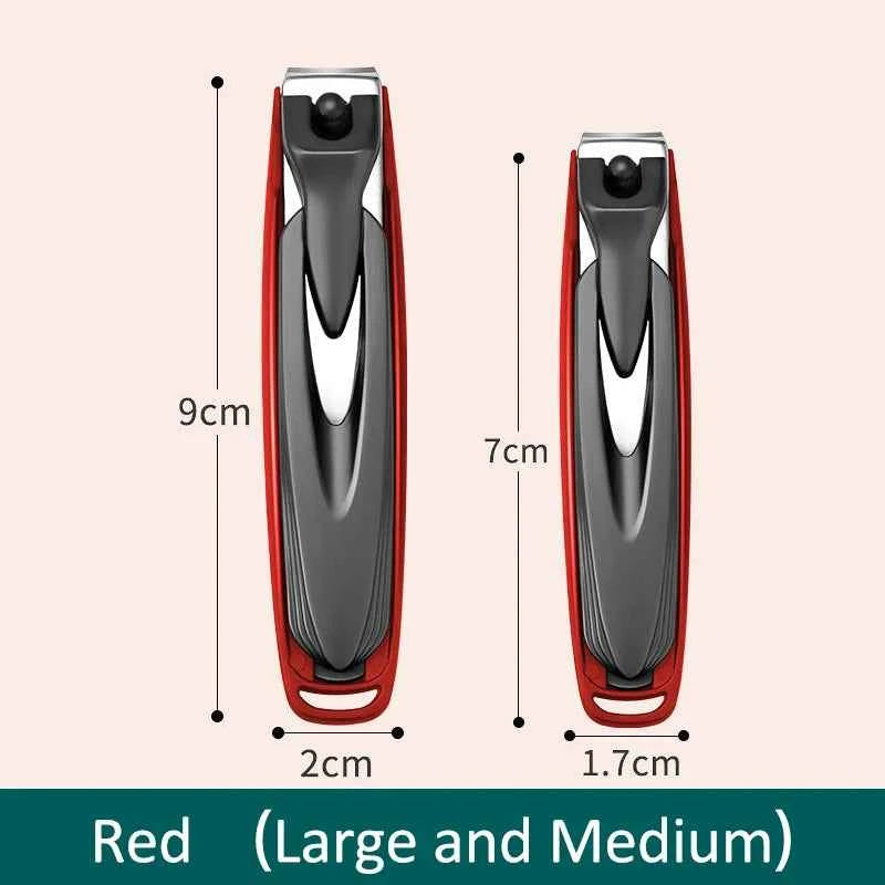 Colorful Nail Clippers Anti-Splash Nail Cutter Detachable Design Fingernail Clippers Stainless Steel Manicure Nail Tool