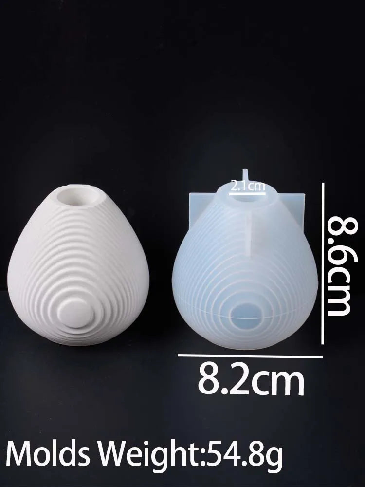 Nordic Ripples Vase Silicone Mold DIY Home Decor Ornaments Crafts Making Plaster Resin Flowerpot Casting Molds Home Decor
