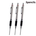 New Deep Hole Woodworking Mechanical Pencil, 2.0mm Anti Slip Soft Set Grip Handle Automatic Pencil Engineer Drawing Marking Tool