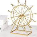 Ferris Wheel Home Decor, Golden Ferris Wheel Decor, Gold Decor Gift, Shelf Decor, House Decor Living Room Bookshelf Desk Decor