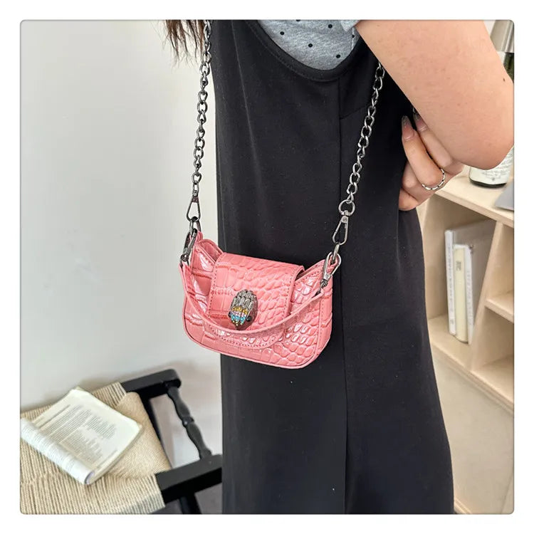 Best Superstar Show Original Diaper Bag, Retro Textured Leather, High-End Minimalist Crossbody Handbag For Party