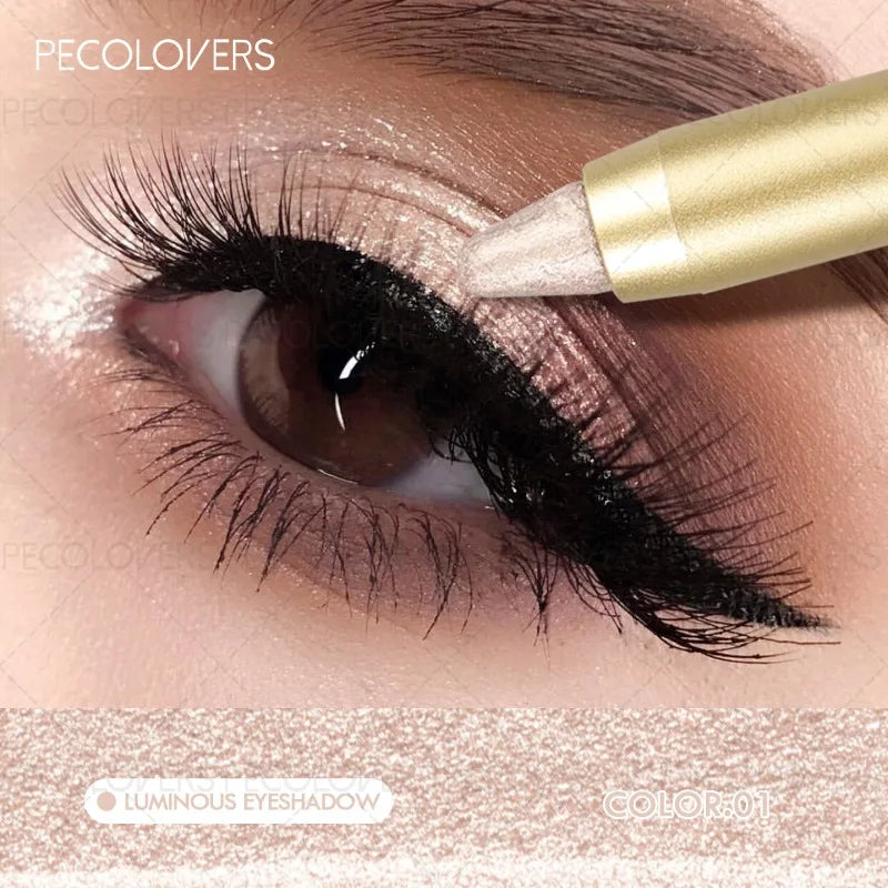 01 Color Waterproof Shimmer Eye Shadow Stick – Long-Lasting Glow