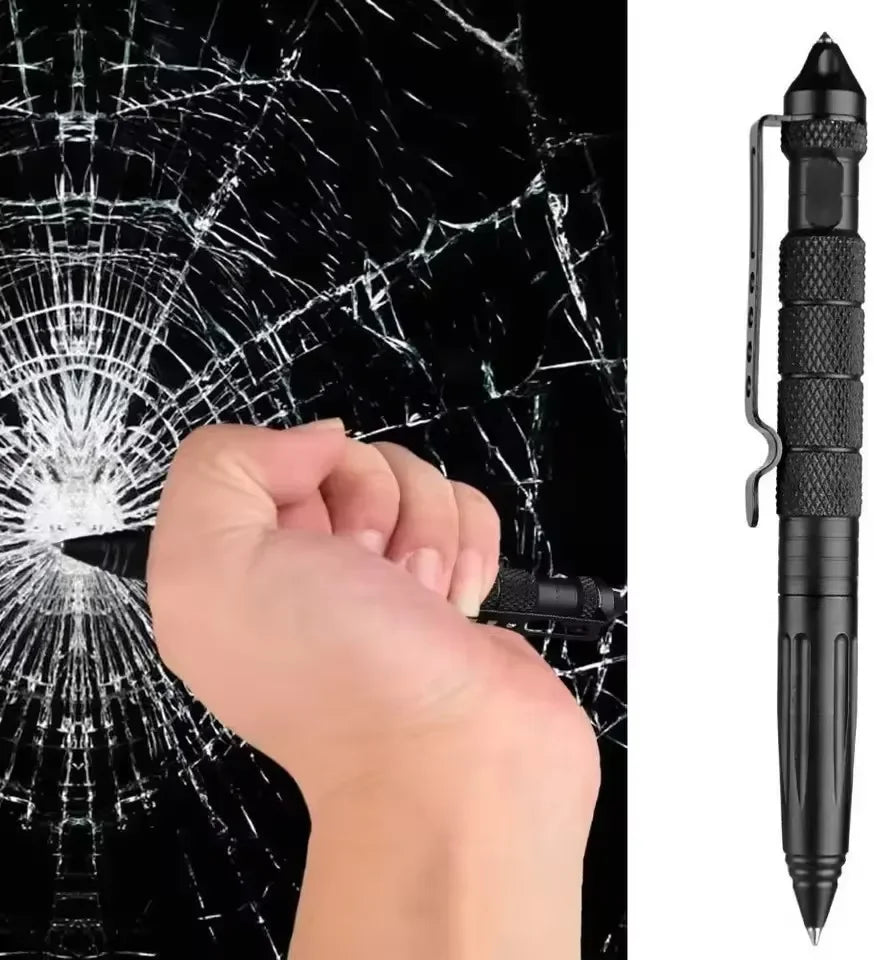 Tactical Pen Self Defense Multifunction Emergency Survival Tool Glass Breaker Tungsten Steel Writing Pen Outdoor Rescue Escape