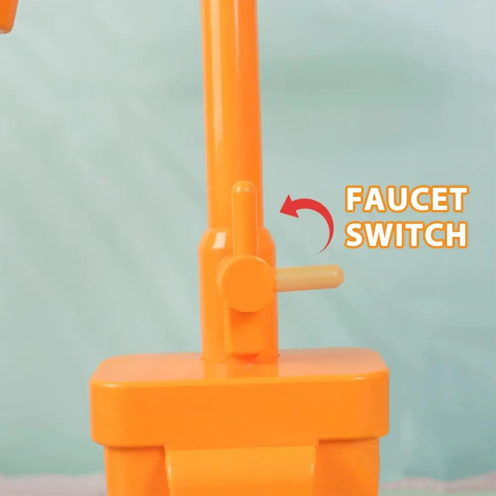 Kids Electric Faucet Toy with Circulating Water System Realistic Simulation Kitchen Sink Tap Toy for Pretend Play Kitchen Play