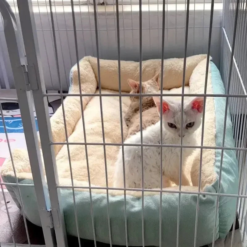 Plush Breathable Cat Bed – Soft Elevated Pet Nest