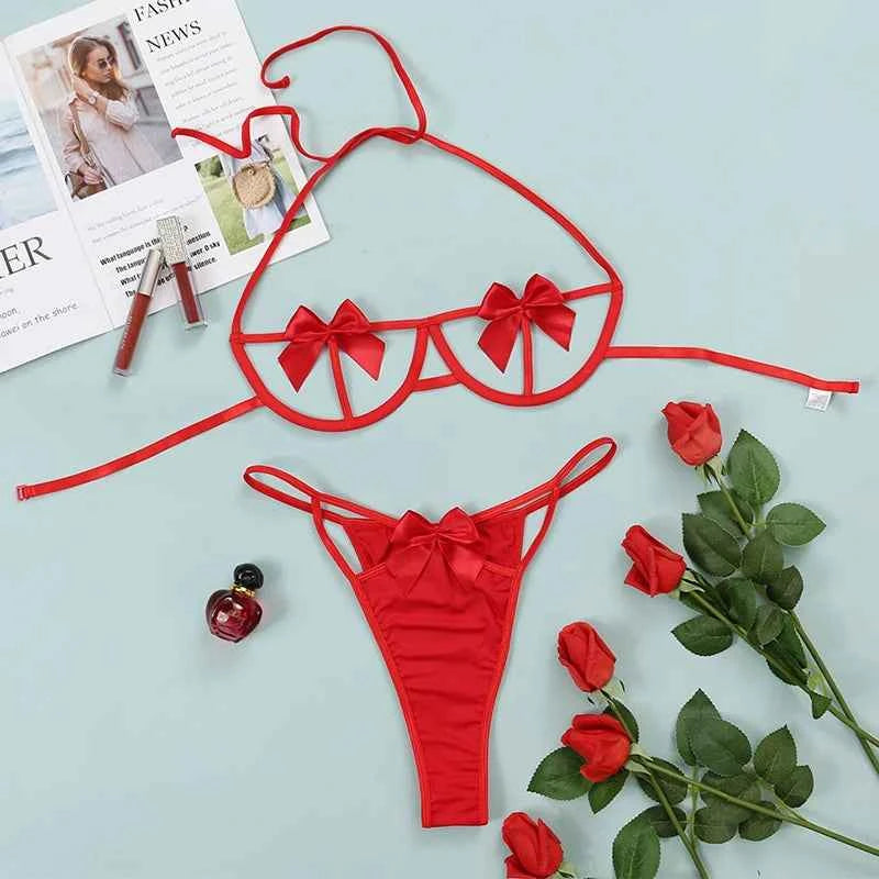 victoria’s secret woman Sexy Push Up Bikini Set Lace Lingerie V-Neck Bra Thong Garter Bathing Suit Summer Beach Bikini Swimsuit