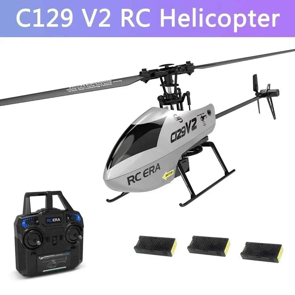 C129 RC Helicopter, Remote Control Helicopter with Charging, Outdoor UAV Aircraft Model, Cool Flying Toy Drone