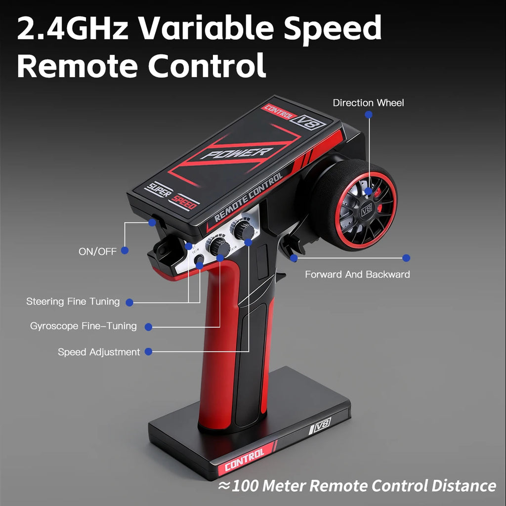 WLtoys 1/28 RC Drifting Car 284191 284019-A Upgraded Gyro 4WD High Speed Radio Control Model 2.4G Drift Racing Vehicle Mini Gift