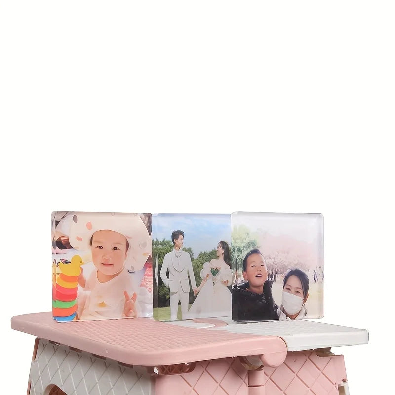Personalized Acrylic Photos Custom Decoration Desktop Keepsakes Acrylic Photo Frames Home and Office Decor Personalized Photos