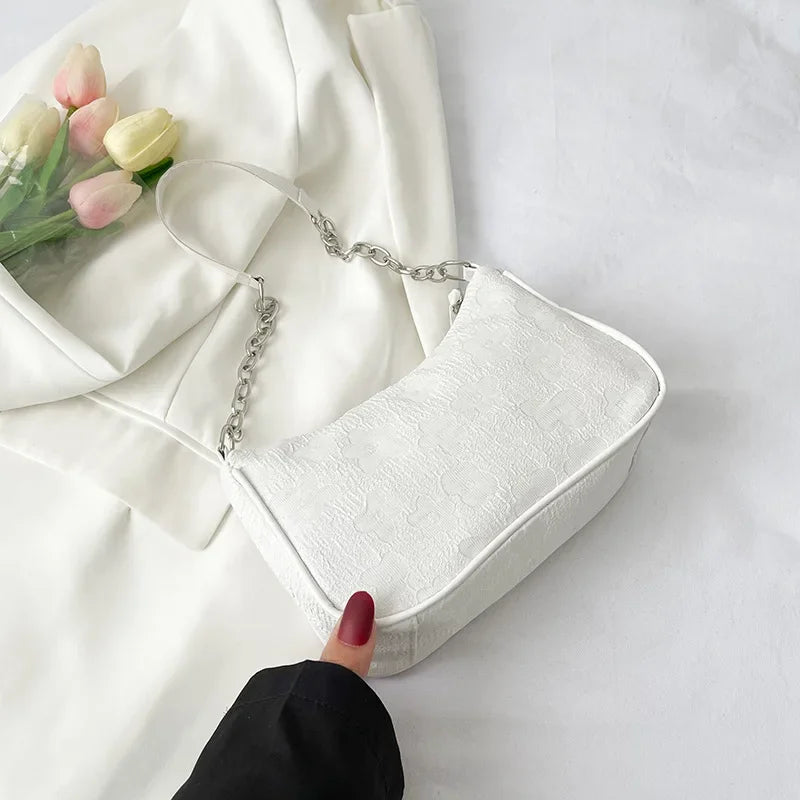2025 New Fashion Felt Shoulder Bags for Women Small Casual Underarm Bag Female Hand Crossbody Bags for Women Purses and Handbags