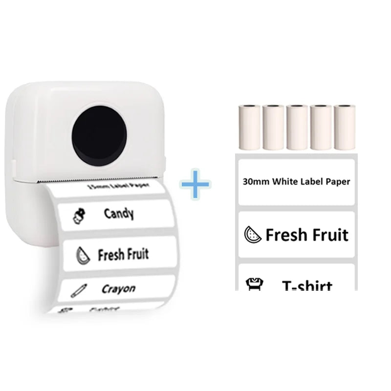 Thermal Portable Printer Mini Pocket Print Photo Thermal Label Printers With 57mm Printing Wireless BT Android And iOS Printers