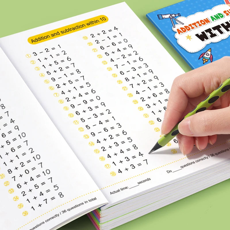 Children's Math Exercise Book, Math Improvement Tool: Addition and Subtraction Within 100, Ideal Math Education Workbook, Back-To-School Gift, Christmas Giveaway