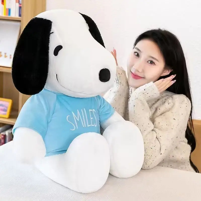 2026 New 35cm Cartoon Cute Snoopy Plush Toy Pillow Sofa Back Plush Doll Gifts For Children birthday gift