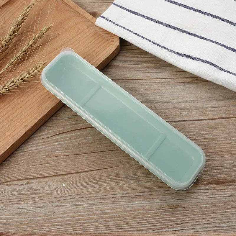 Tableware Box Portable Tableware Box Spoon Fork Storage Box Spoon, Fork, Chopsticks, Straw, Makeup Brush Storage Box