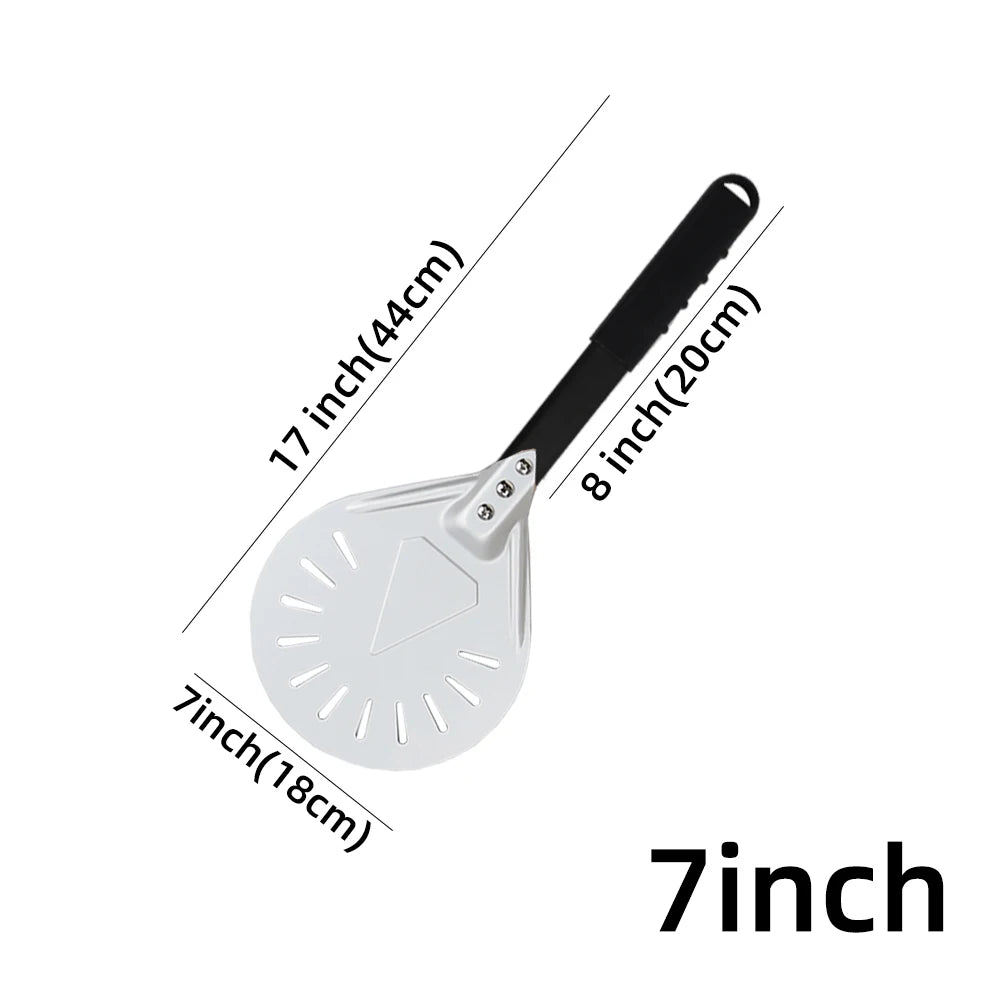 7 8 9 10 Inch Long Pizza Peel AdjustableTurning Shovel Spatula Baking Tool  Kitchen Utensils Nonstick Big Pizza Turner for Oven