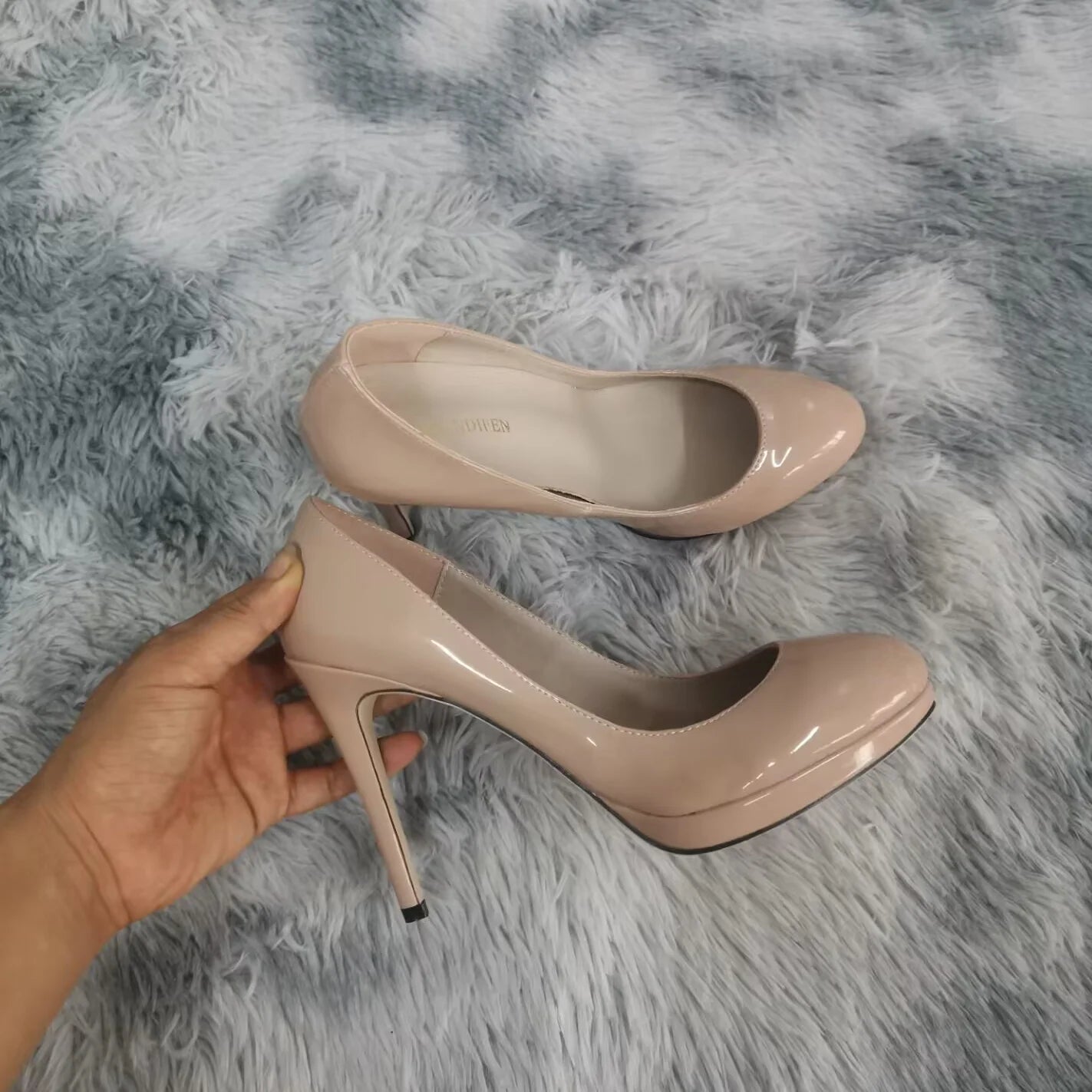 New 2026 Women Stilettos Platfrom Pumps Sexy 11cm Round Toe High Heels Shallow Elegant Lady Office Party Wedding Shoes Big Size