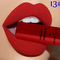 QIBEST Sexy Velvet Matte Lip Gloss Liquid Lipstick Lipgloss Beauty Red Nude Waterproof Long-lasting Lip Stain Makeup For Women