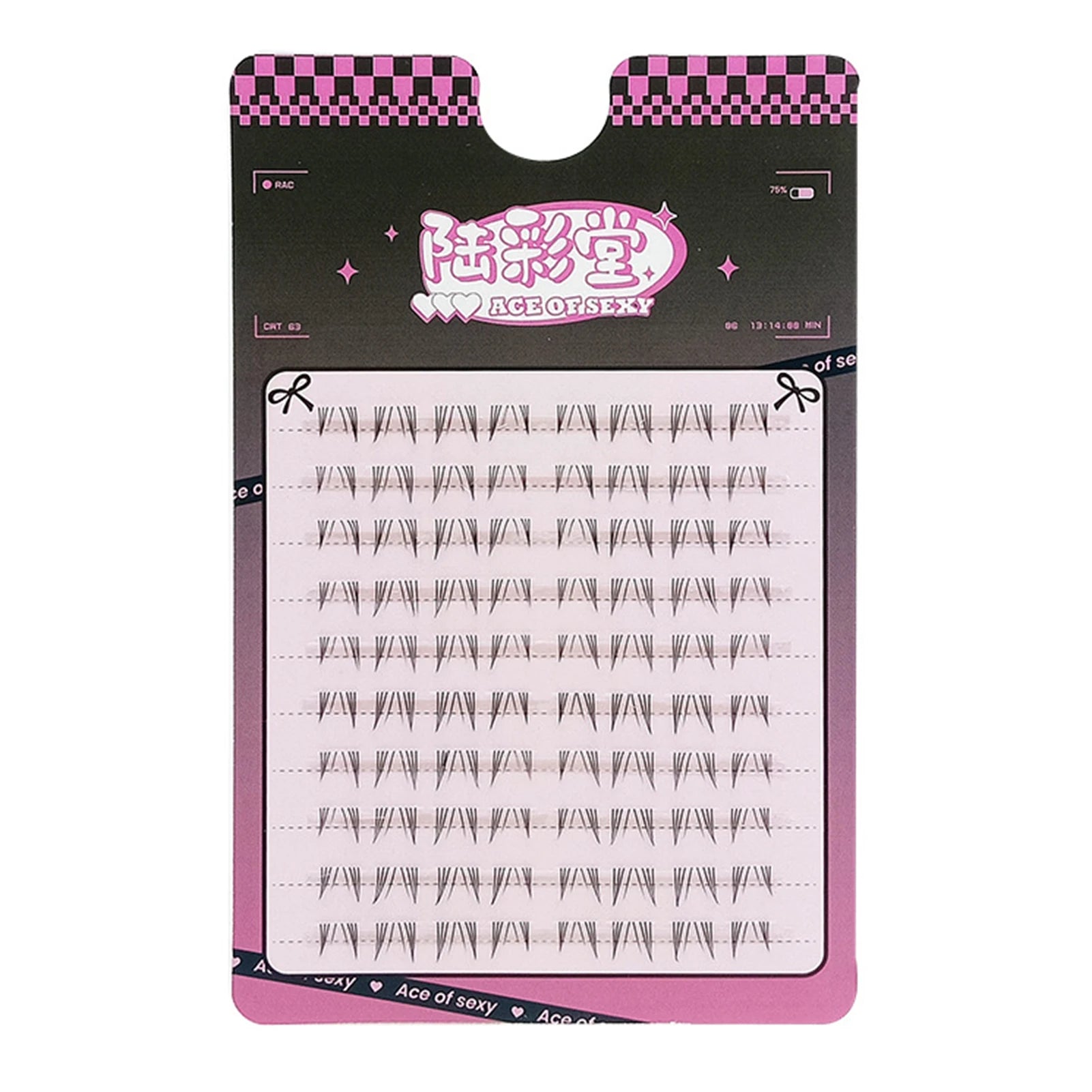 6-7mm ACE Dense Cat Korean Lower Eyelashes Air Fairy Fake Eyelash Segmented Natural Under Lashes Extension Manga Eye Makeup Tool