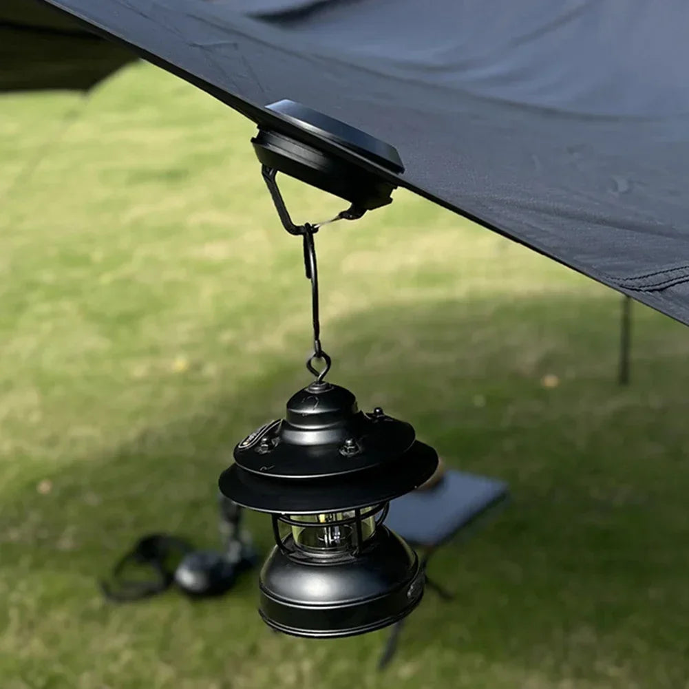 Outdoor Magnetic Tent Hook Portable Multi-purpose Tent Ceiling Buckle Clamp Suction Cup Camping Rope Retainer Kerosene Lamp Hook