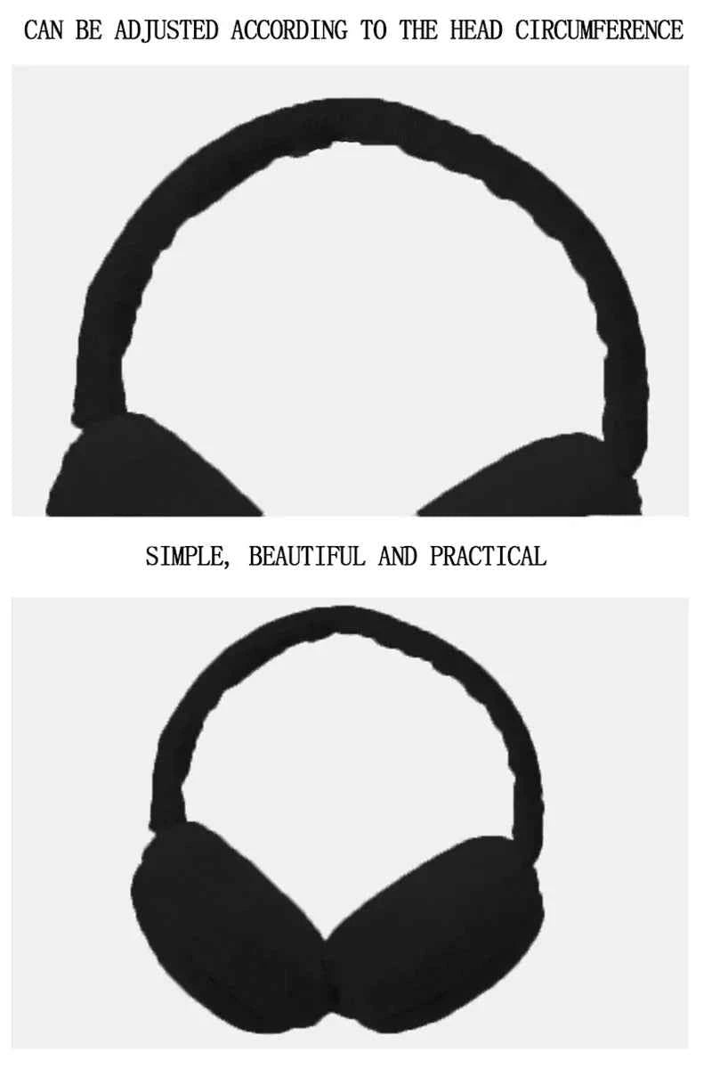 Soft Plush Earmuffs for Men and Women Outdoor Cold Protection Warm Winter Ear Warmers Solid Color Fashion