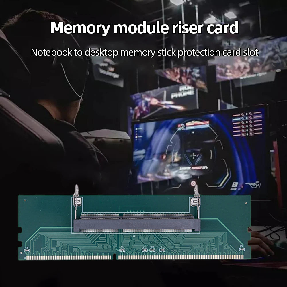 Laptop To Desktop SO-DIMM To PC DIMM Card DDR3 DDR4 DDR5 Memory RAM Memory Adapter Gaming Laptop RAM Connector Card Memory Stick