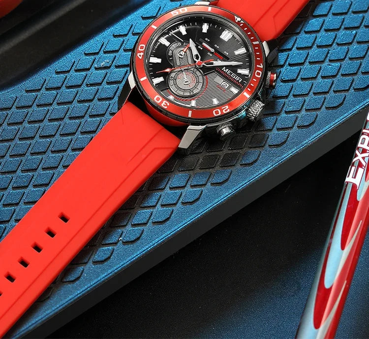 MEGIR Men Wristwatch Fashion Casual Quartz Date Watches Luxury Male Clock Chronograph Multifunctional 30M Waterproof Sport
