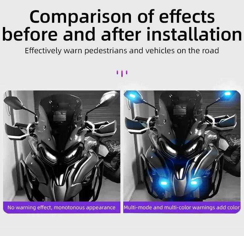 1/2/4pcs Wireless LED Strobe Lights Car Decor Atmosphere Light 8 Colors Rechargeable Led Lights Anti-Collision LED Warning Light