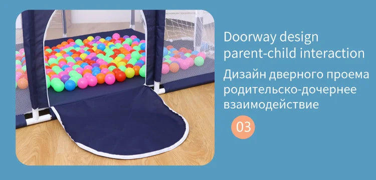 New Arrival Baby Playpen For Children Safety Barrier For Newborn Playground Basketball Ball Pit Playpen Indoor Baby Playground