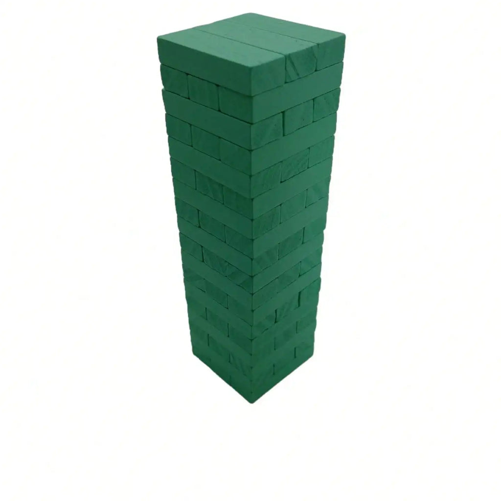 Classic Tower Game - 54 Pieces Wooden Stacking Blocks for Family Kids, Brain Teaser Balance Party Game, Educational Pullin