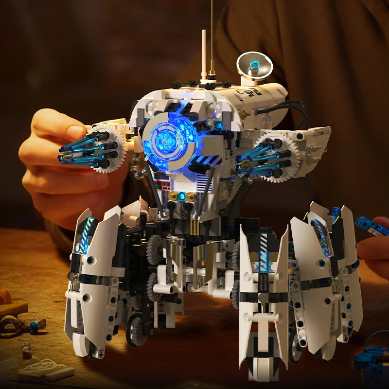 Technical Programming Hexapod Robot Science Fiction War Machine Building Blocks City Remote Control Robots Bricks Toys Boys Gift