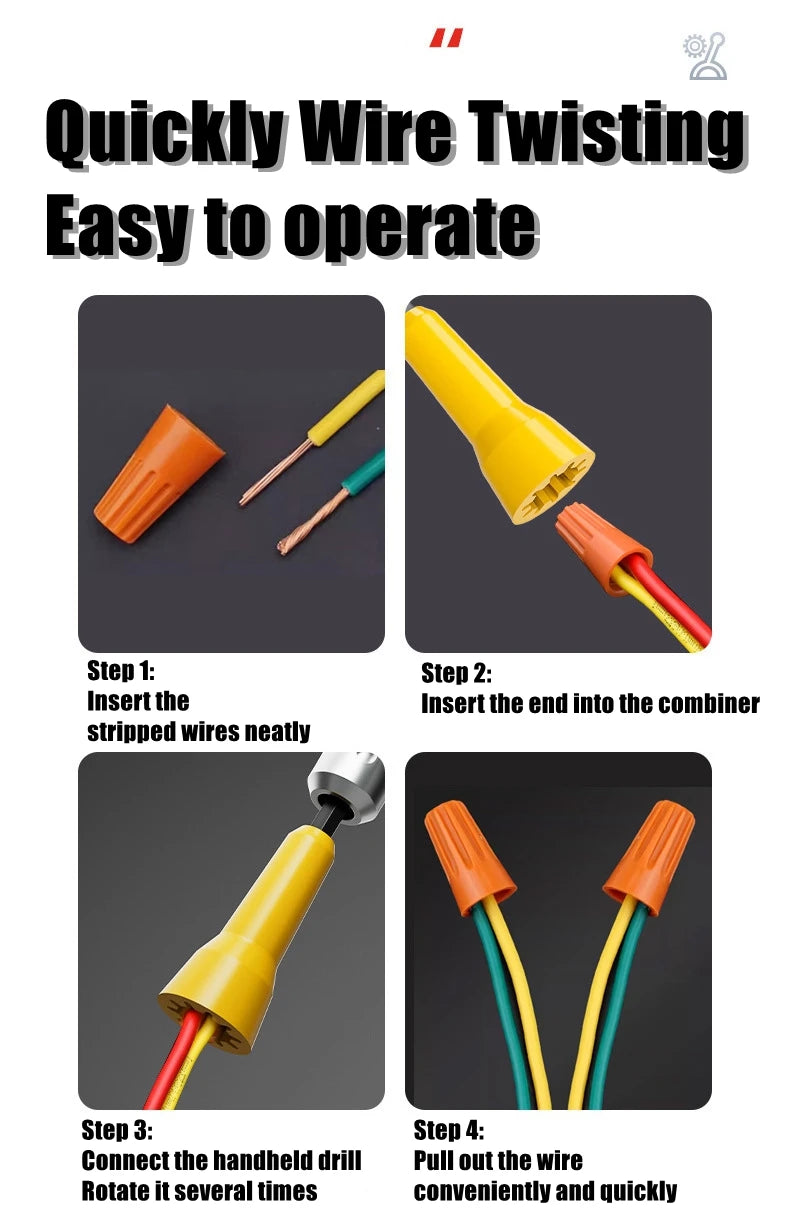 Wire Twisting Tools Handle Electrician Quickly Twister Twister Wire For Power Drill Drivers Twister Twisted Twist Cable Device