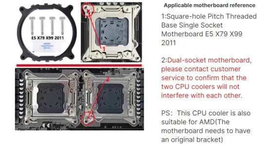 CPU Efficient Cooler Fan 90mm 4pin/PWM PC Tower Type Radiator 2/4/6 Heat Pipe Install LGA2011 X79 X99 115x 1200 1700 AMD AM3 AM4