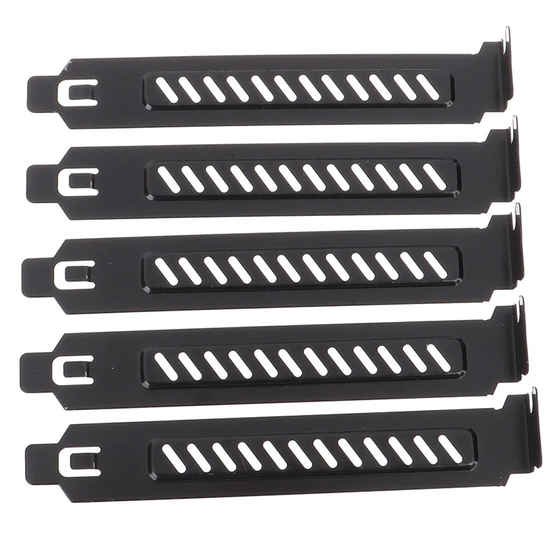 5Pcs New PCI Slot Cover/PCI Graphics Card Blanks Dust Cover Filter Blanking Board Ventilation PC Computer Case