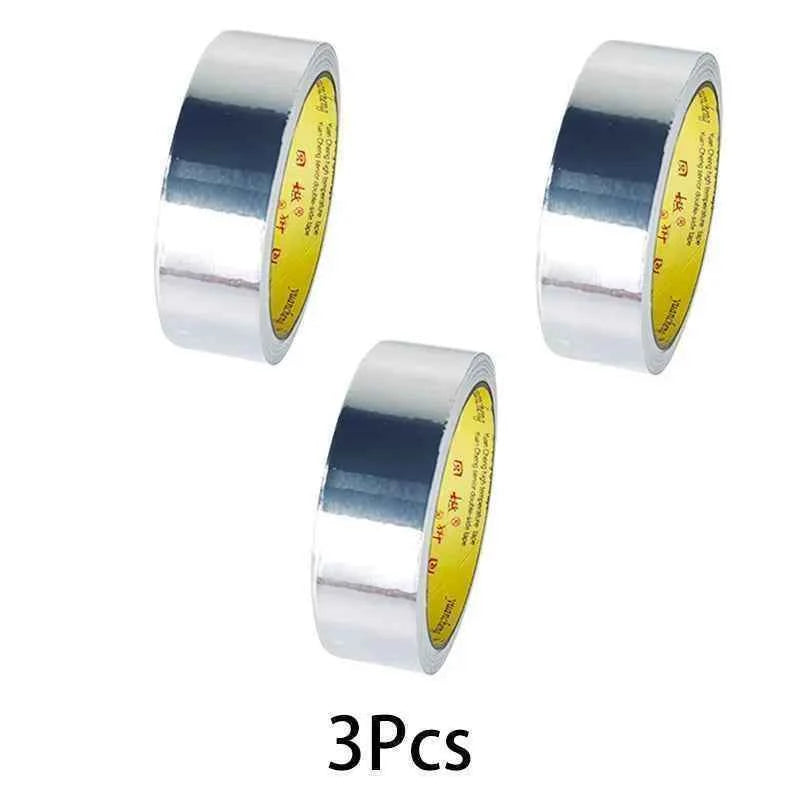 High Temperature Resistance Aluminum Foil Tape Kitchen Pipe Repair Tape Adhesive Sealing Foil Heat Insulation Leak Proof  2030