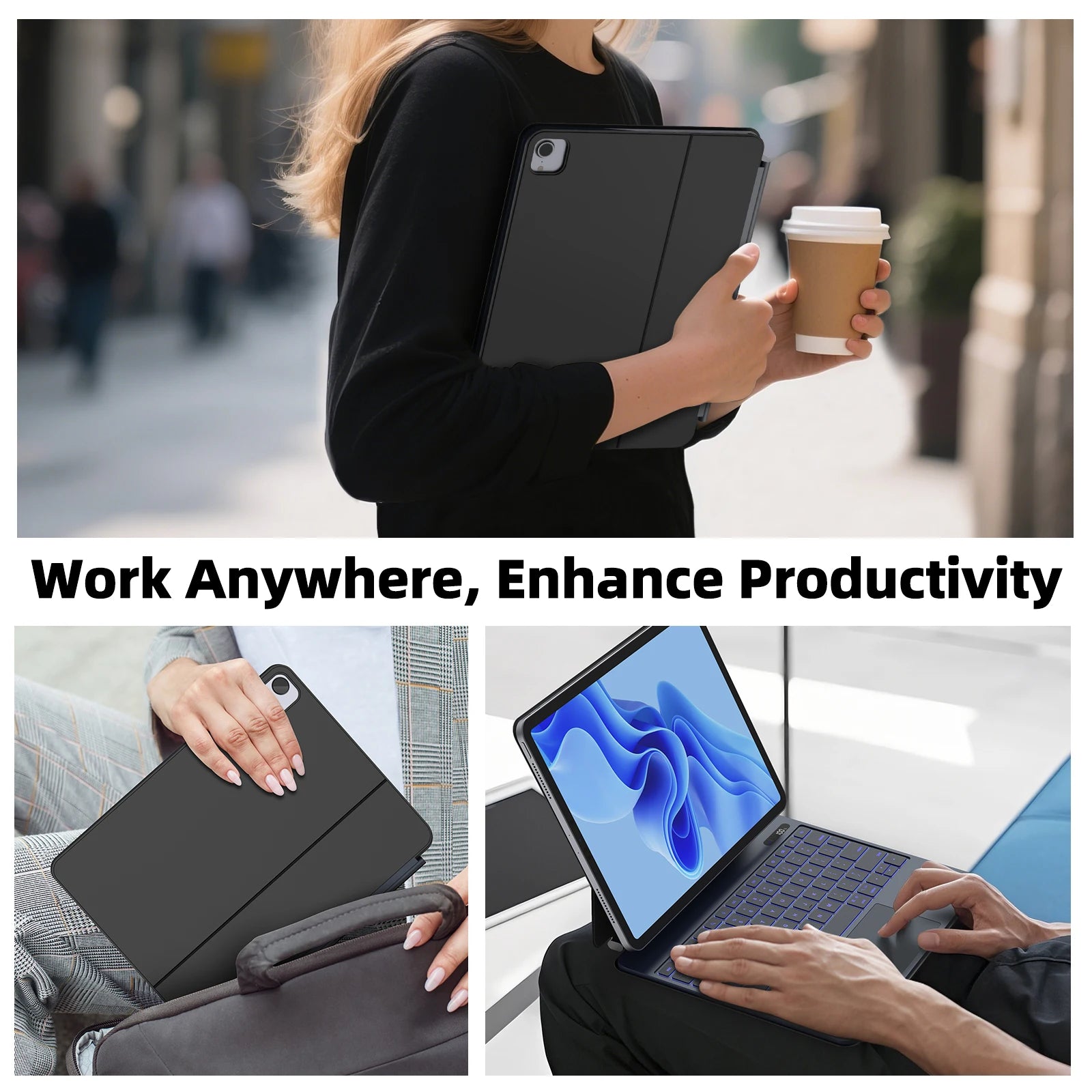 Lightweight Magic Keyboard for iPad Air 2025 Case for iPad Air 6 11 2024 Pro 13 Pro 11 2024 for iPad Pro 12.9 Air 4 5 10.9