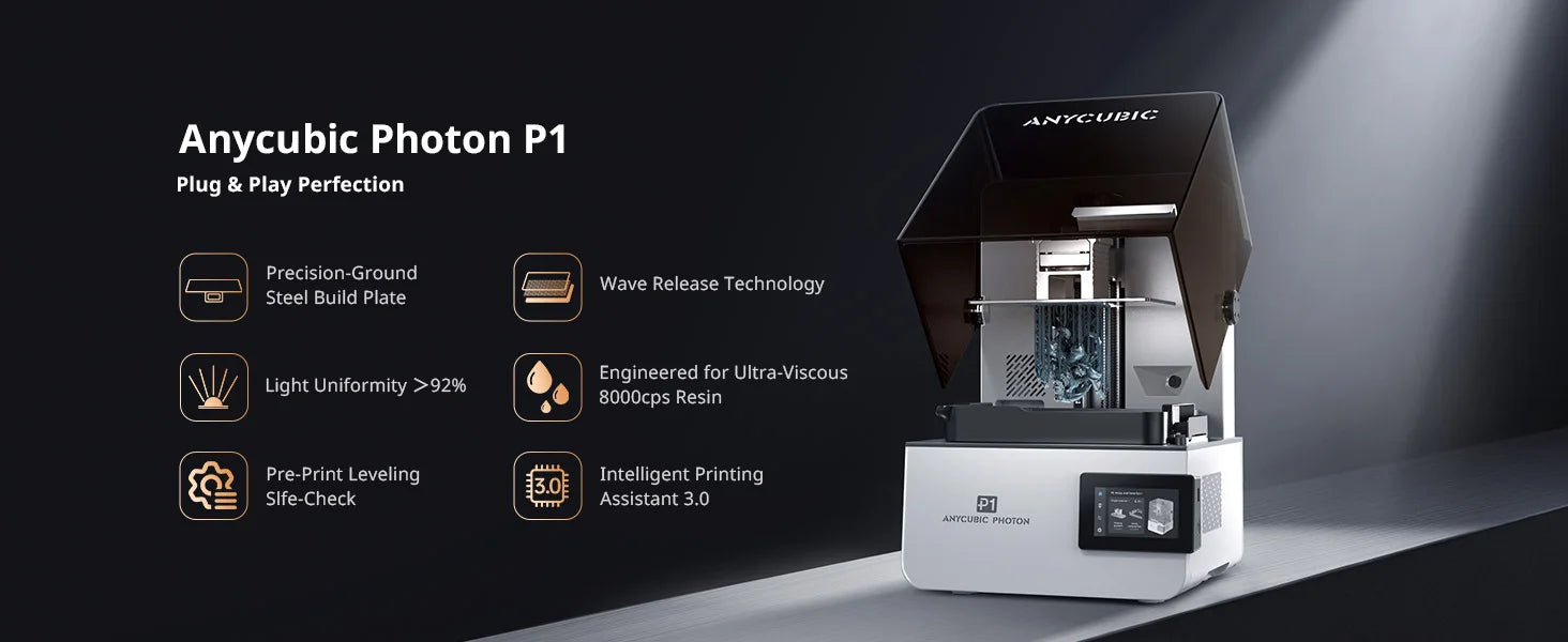 ANYCUBIC Wash & Cure 3 Plus Washing Curing Machine For LCD Resin 3D Printer For M7 Pro/Photon P1 Cleaning Size 228*128*250 mm