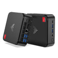 NIPOGI Mini PC with AMD Ryzen 7 7735HS 16GB DDR4 512GB M.2 SSD Mini Gaming PC with USB Type-C Supports Triple 4K Display