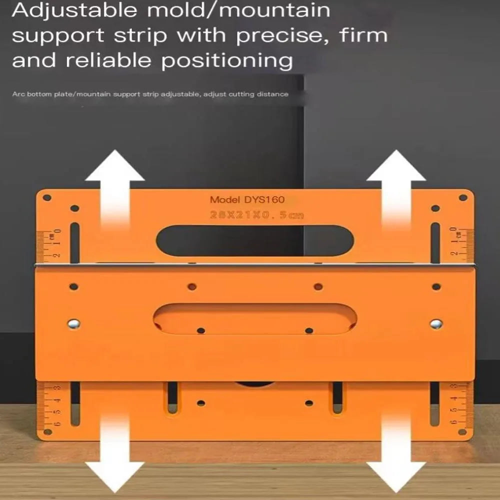 Woodworking Cutting Machine Base Plate Support Wooden Board Bending Cutting Positioning Template Jig Gypsum Board Slotting Tools