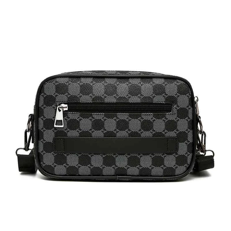 Top-quality PU Leather Men Waist Packs Business Crossbody Bags for Male Fashion Travel Storage Phone Shoulder Bags Clutch Bag