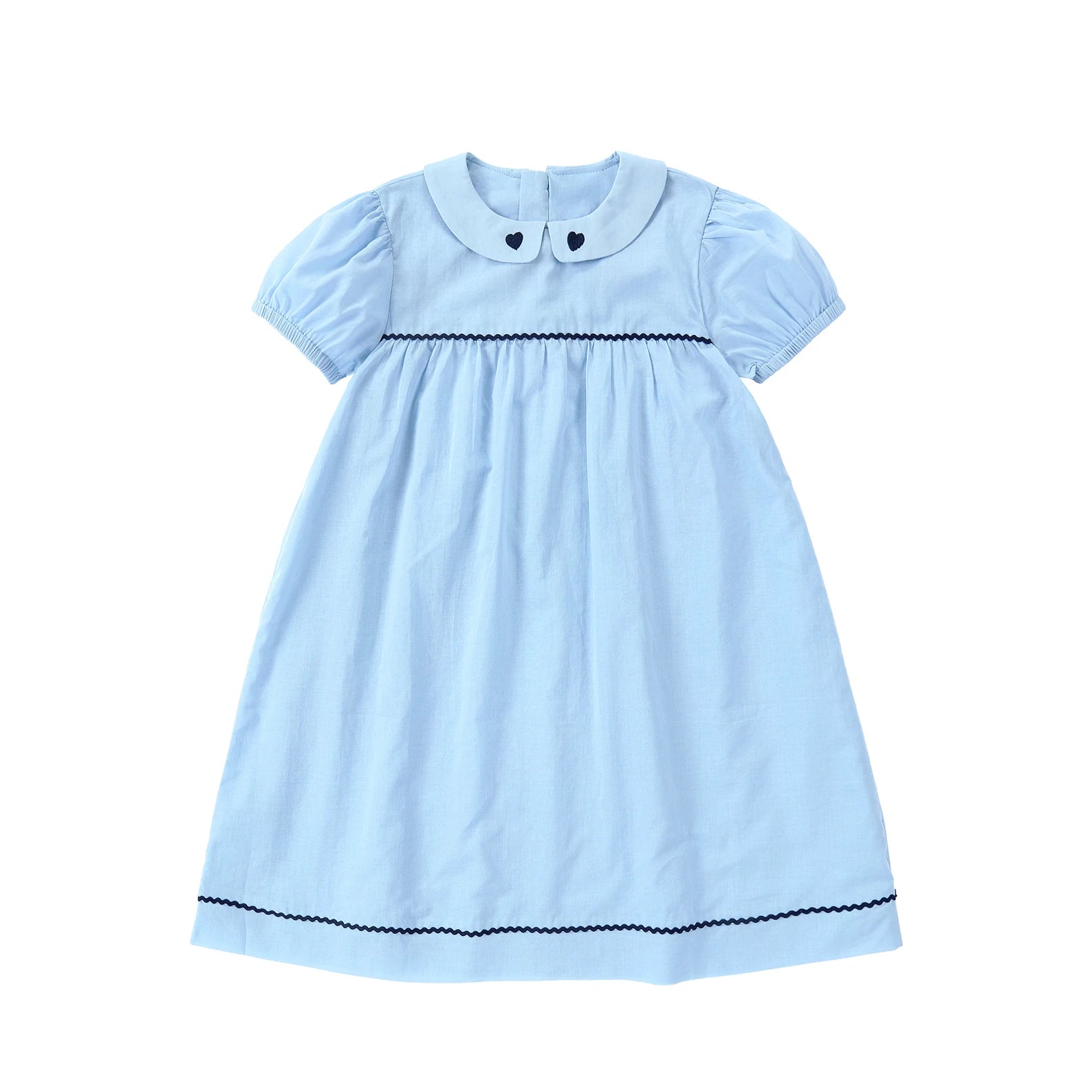 AP Barcelona Blue Collection Girls Dress Embroidery Brothers Sisters Family Matching Clothing Boys Plaid Set Knit Top