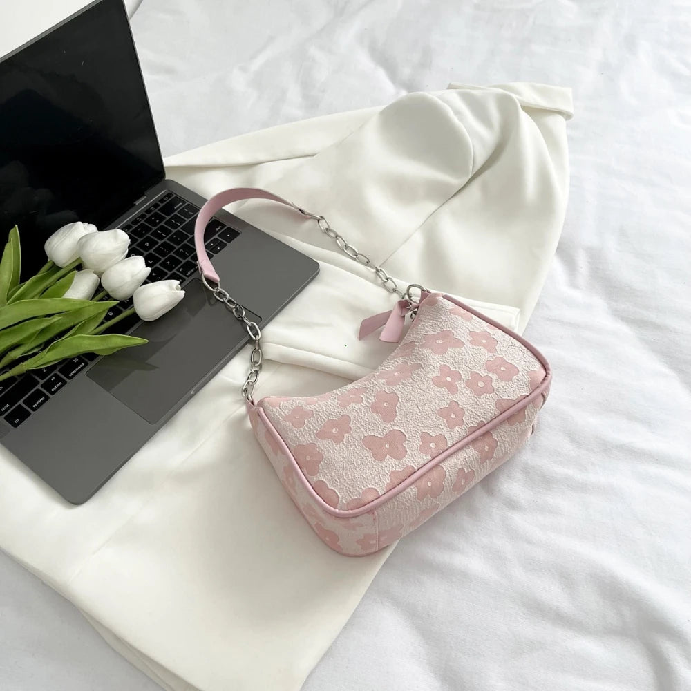 2025 New Fashion Felt Shoulder Bags for Women Small Casual Underarm Bag Female Hand Crossbody Bags for Women Purses and Handbags