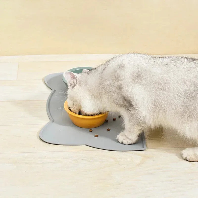 Special Silicone Feeding Mat for Dogs & Cats, Waterproof Non-Slip Anti-Spill Pet Bowl Tray