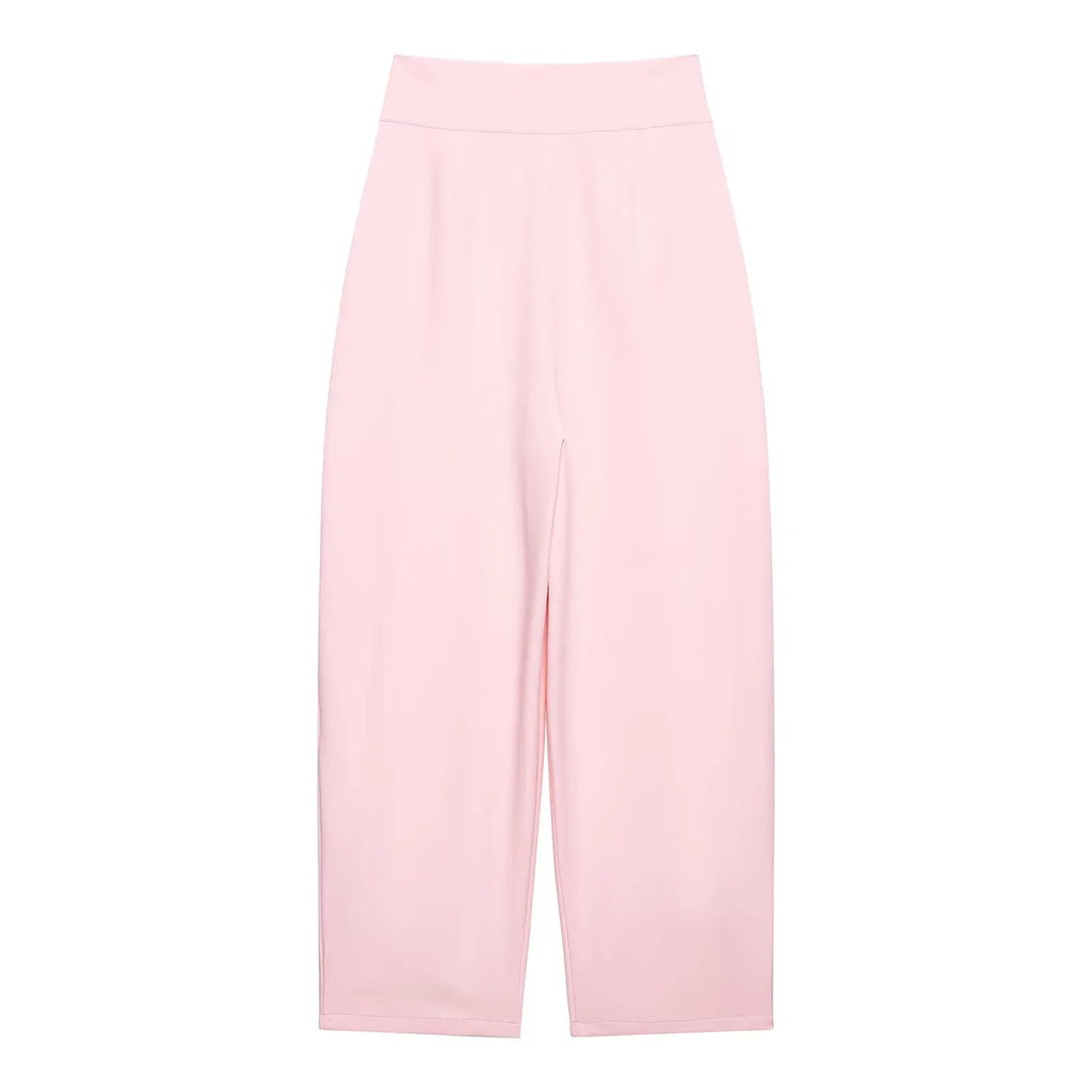 Koekop Office outfits High-waisted pleated balloon Ladies Pants Fashion Office Wear High waist Pants for Women Formal Pants