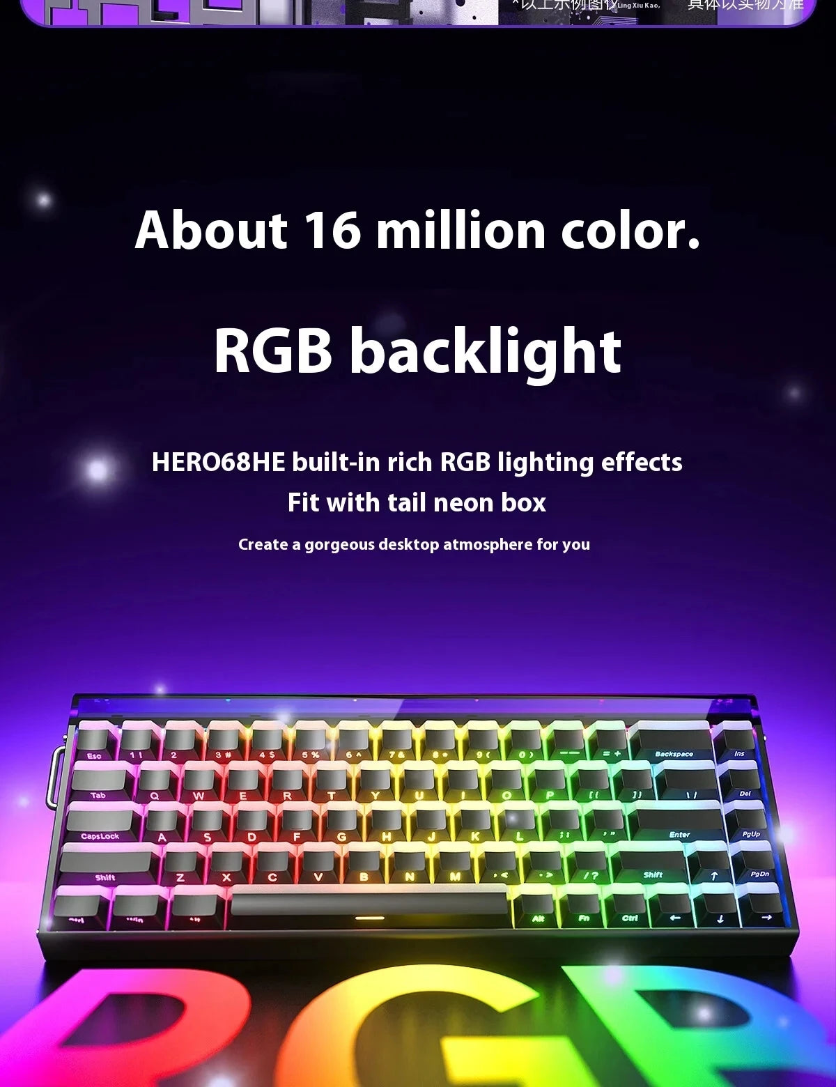 AULA HERO68 HE Magnetic Switch Wired Gaming Keyboard Rapid Trigger 8K Return Esports Gamer Keyboard RGB Wired Gaming Keyboard