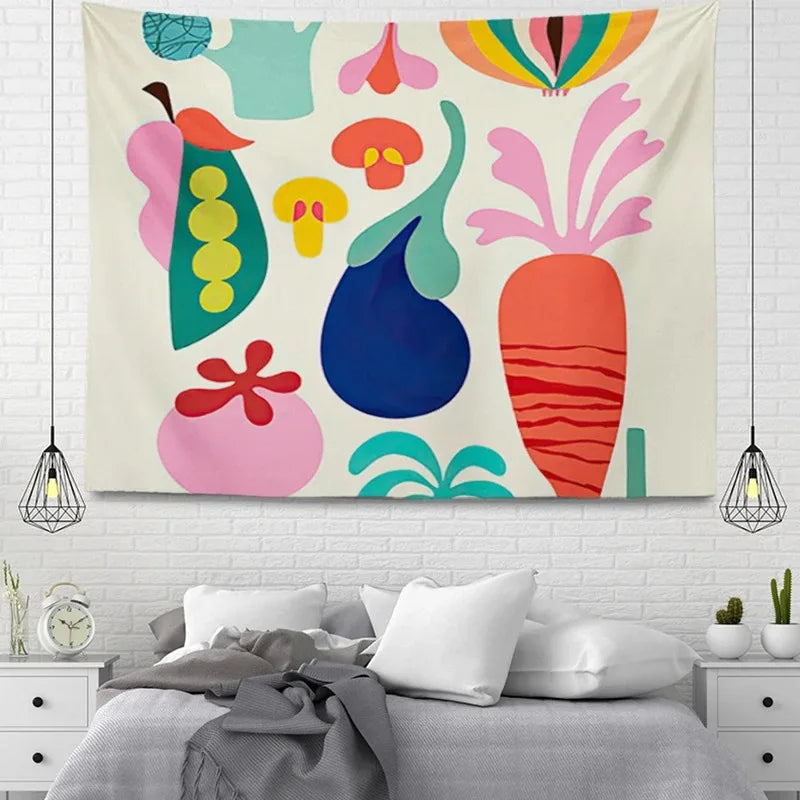 Aesthetic Home Room Decor Bohemian Hanging Large Fabric Autumn Simple Bedroom Carpet Nordic Bohemian Home Decor Tapestry