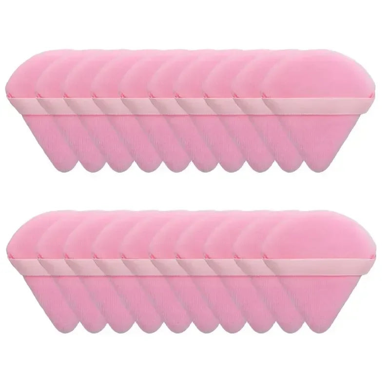 2/5/10/20Pcs Triangle Powder Puff Wet Dry Use For Loose Powder Liquid Cosmetic Soft Plush Powder Puff Makeup Foundation New In T