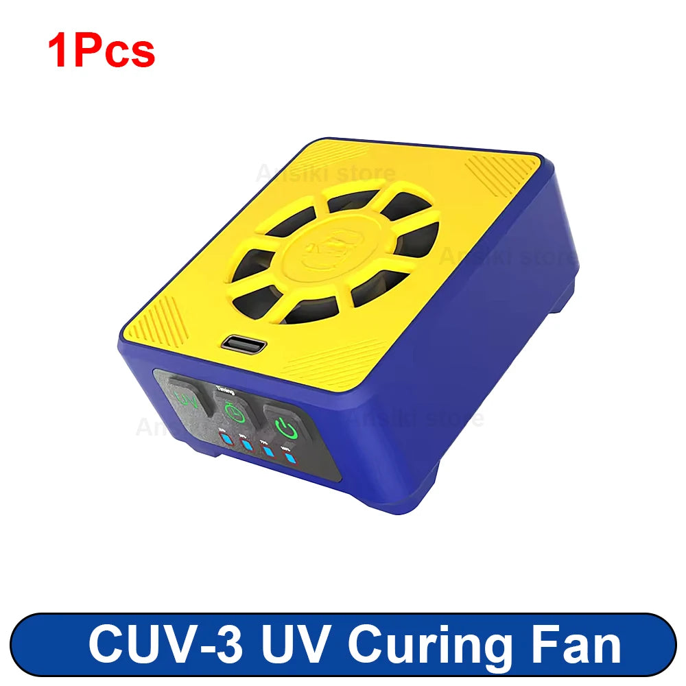 MECHANIC CUV-3 Cooling Curing Fan 3S cooling for Motherboard Fast Heat Dissipation UV Curing Soldering Smoke Exhaust Fan Tools