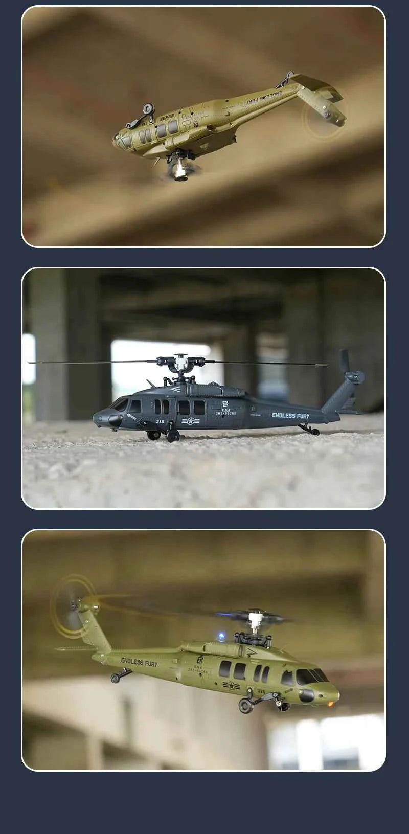 JJRC U9901 RC Helicopter 6CH Brushless Inverted Flight Stunt Remote-Control Helicopter with 6axis Gyro Airplane Model Toy Gift