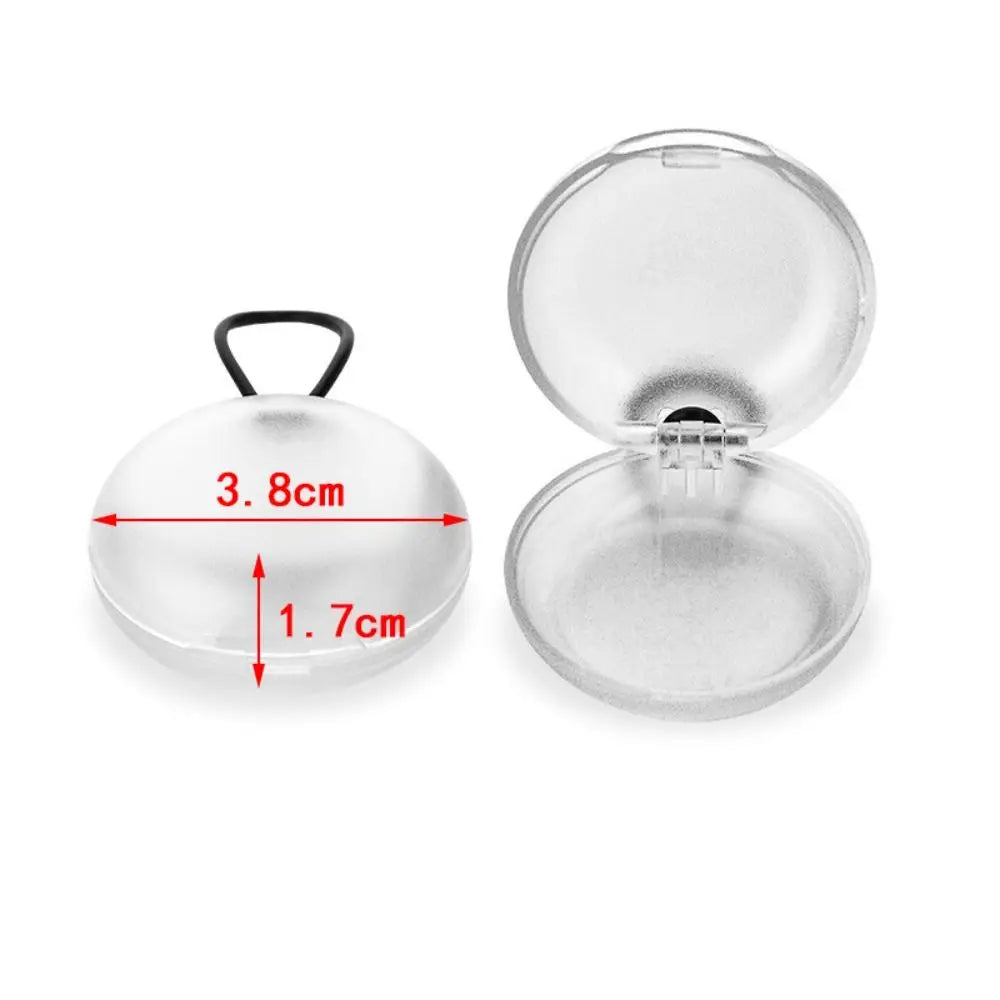 New Plastic Soundproof Earplug Box Round Shape Mini Mini Earplug Case Sleeping Earplug Organizer Jewelry Organizer
