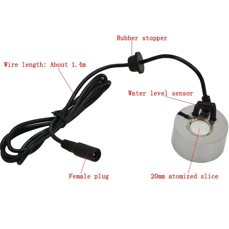 Ultrasonic Mist Maker 24v Nebulizer Atomizer Head without Lights for Humidifier Fogger